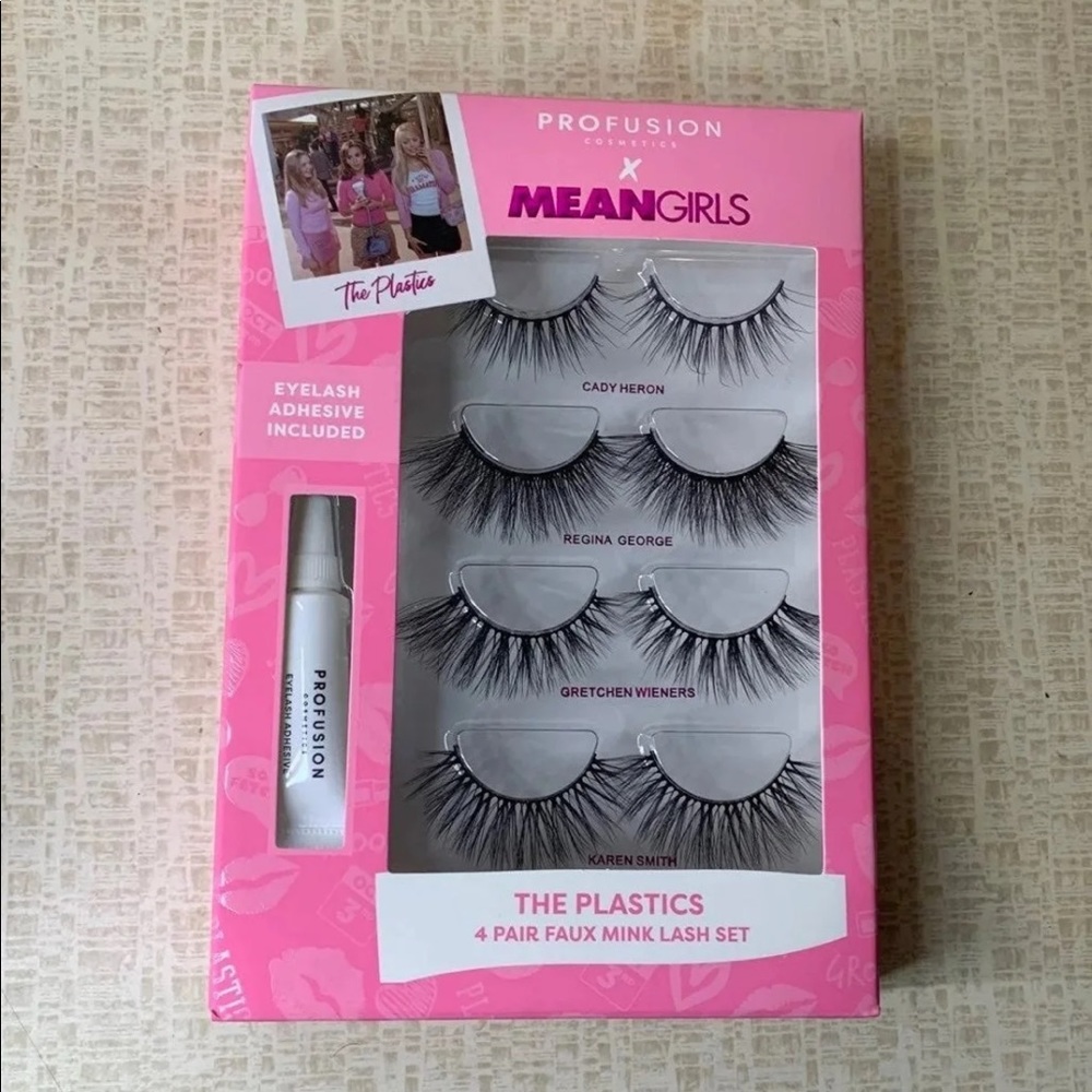 Profusion Cosmetics X Mean Girls Limited Edition THE PLASTICS 4 Pair Lash Set